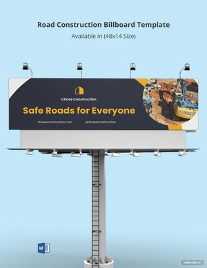 Road Construction Billboard Template