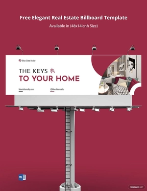 Elegant Real Estate Billboard Template