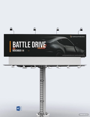 Action Movie Billboard Template