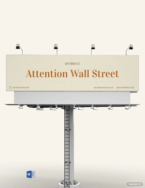 Vintage Movie Billboard Template