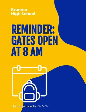 Back To School Reminder Flyer Template
