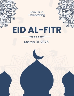 Eid Al Fitr Invitation Flyer Template