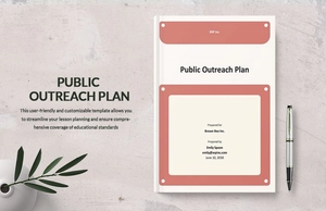 Public Outreach Plan Template Public Outreach Plan Template