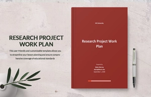 Research Project Work Plan Template