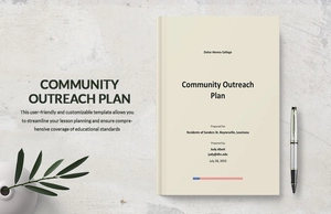 Community Outreach Plan Template Community Outreach Plan Template