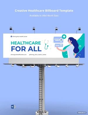 Creative Healthcare Billboard Template