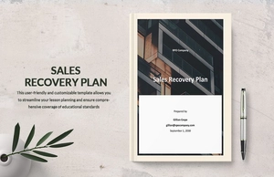 Sales Recovery Plan Template