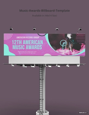Music Awards Billboard Template