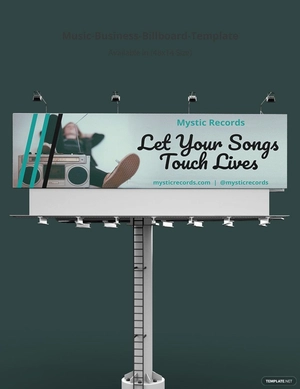 Music Business Billboard Template