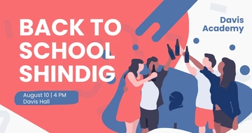Free Back To School Event Facebook Post Template to Edit Online