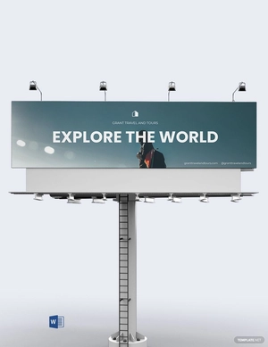 Travel Tour Billboard Template