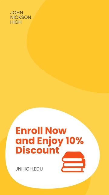 Free Back To School Admission Promotion Snapchat Geofilter Template to Edit Online