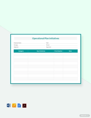 Operational Plan Initiatives Template