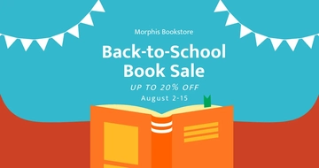 Free Back To School Sale Facebook Post Template to Edit Online