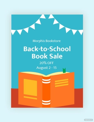 Back To School Sale Flyer Template