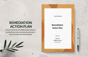 Remediation Action Plan Template