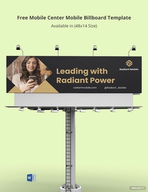 Mobile Center Mobile Billboard Template