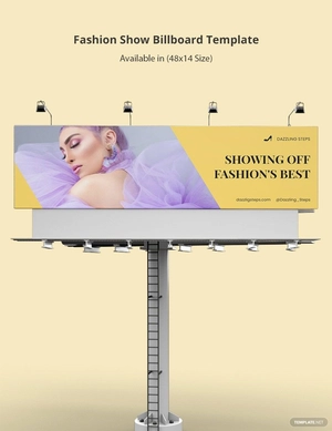 Fashion Show Billboard Template