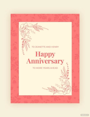 Happy Anniversary Flyer Template