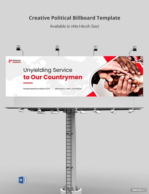 Creative Political Billboard Template