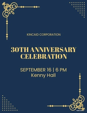 Anniversary Celebration Flyer Template
