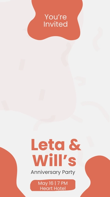 Free Anniversary Party Snapchat Geofilter Template to Edit Online