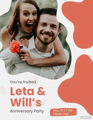 Anniversary Party Flyer Template
