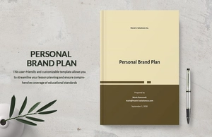 Personal Brand Plan Template