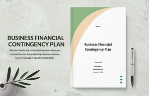 Business Financial Contingency Plan Template