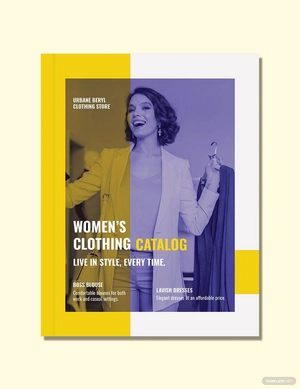 Womens Clothing Catalog Template