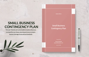 Small Business Contingency Plan Template