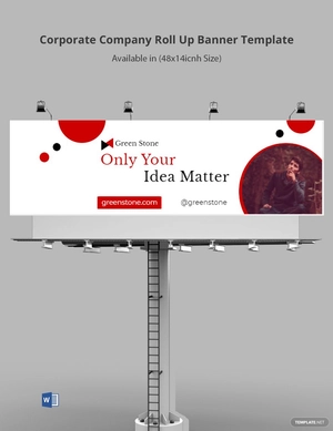 Corporate Company Roll Up Banner Template