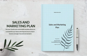 Sample Sales And Marketing Plan Template