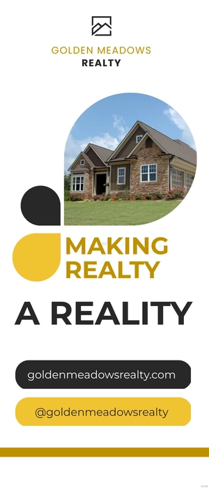 Real Estate Company Roll Up Banner Template