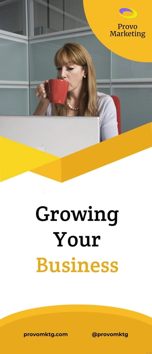 Marketing Company Roll Up Banner Template