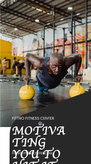 Free Gym Ad Whatsapp Post Template to Edit Online