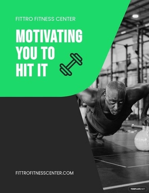 Gym Ad Flyer Template