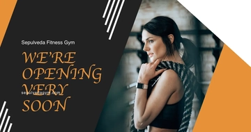 Free Gym Opening Facebook Post Template to Edit Online