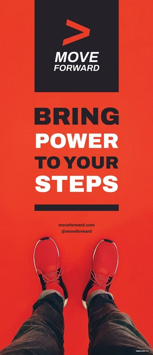Shoes Shop Roll Up Banner Template