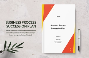 Business Process Succession Plan Template