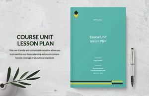 Course Unit Lesson Plan Template