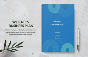 Wellness Business Plan Template Wellness Business Plan Template