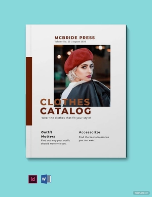 Sample Company Catalog Template
