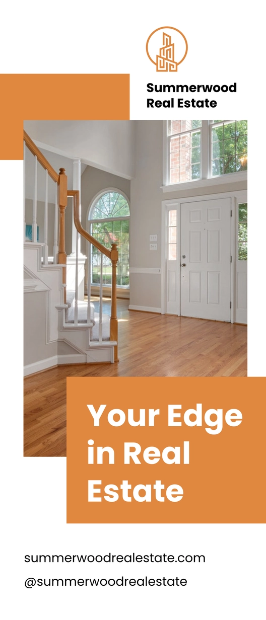 Free Simple Real Estate Roll Up Banner Template to Edit Online