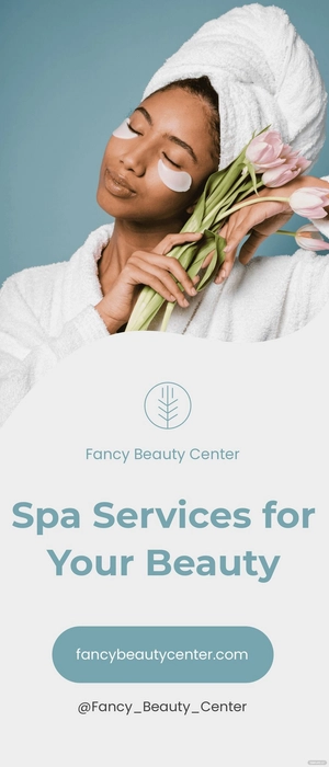 Beauty Center Roll Up Banner Template