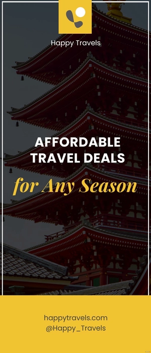 Simple Travel Roll Up Banner Template