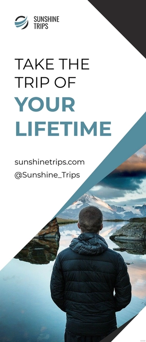 Creative Travel Roll Up Banner Template