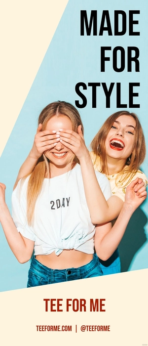 T-Shirt Shop Rollup Banner Template