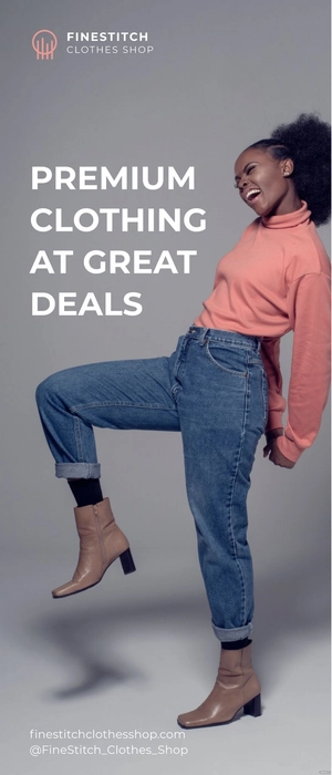 Clothes Shop Roll Up Banner Template