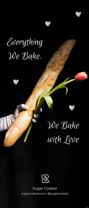 Bakery Shop Roll Up Banner Template